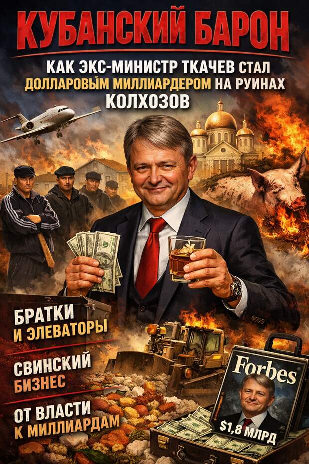 Кубанский барон: Как экс-министр Ткачев стал долларовым миллиардером на руинах колхозов