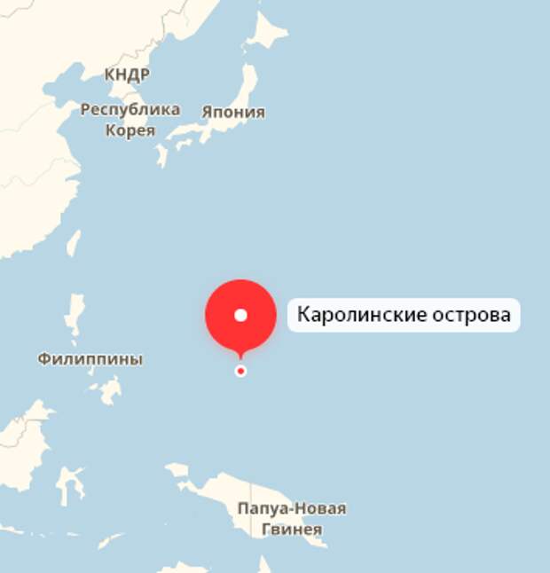 Где находится каролинские острова