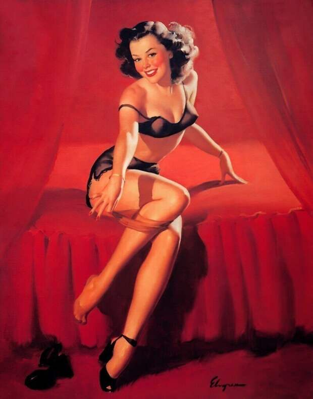 Яркие pin-up работы от художника Джила Элвгрена