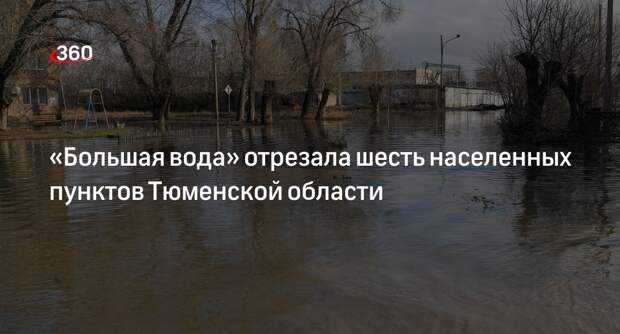 Шесть населенных пунктов в 4 районах Тюменской области отрезало большой водой
