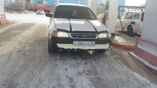Суровая якутская зима Суровая якутская зима авто, холод, якутия, якутск