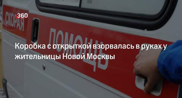Источник «360»: девушка получила травму в Троицке после взрыва поднятой коробки