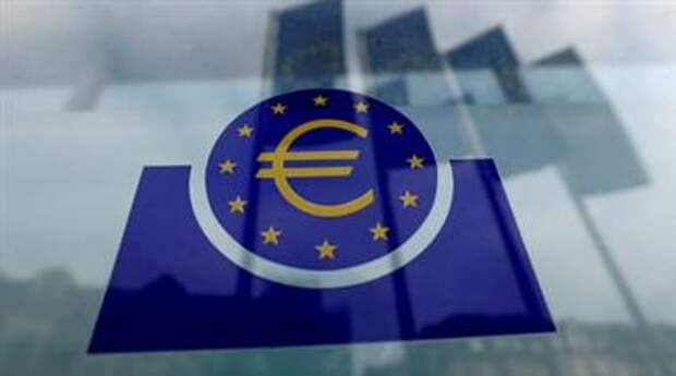 FILE PHOTO: The European Central Bank (ECB) logo in Frankfurt, Germany, January 23, 2020. REUTERS/Ralph Orlowski//File Photo