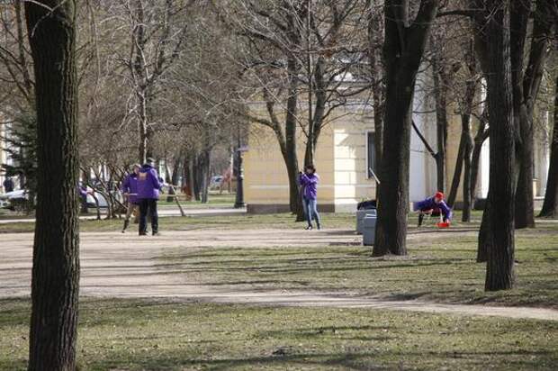 Молодежь Петроградского района помогает следить за благоустройством