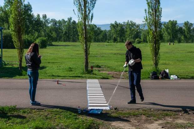 В Красноярске сделали пешеходный переход для… сусликов
