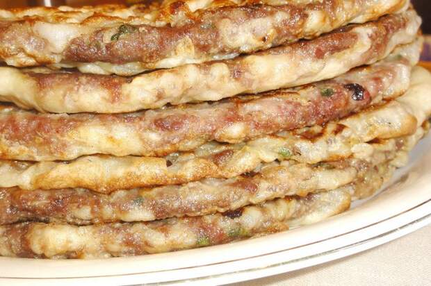 Китайские лепешки с мясом