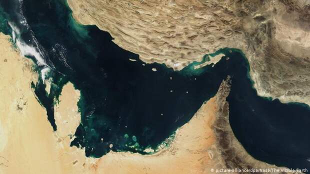 Снимок Персидского залива со спутника
