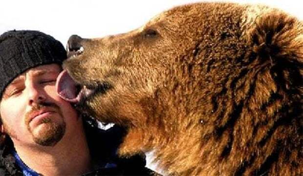 Человек и медведь - история о дружбе Любовь, домашний питомец, дружба, медведь, фото, человек