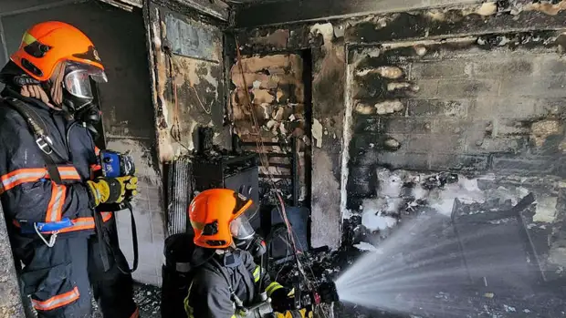 В Брянске произошел пожар в районе нефтебазы "Дружба"