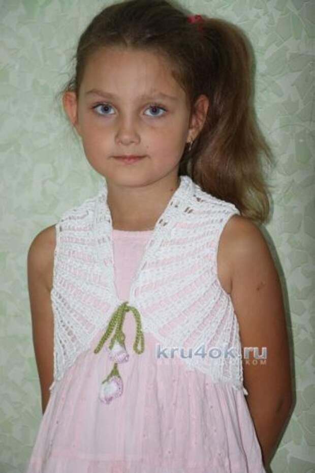 Вязание крючком детское болеро