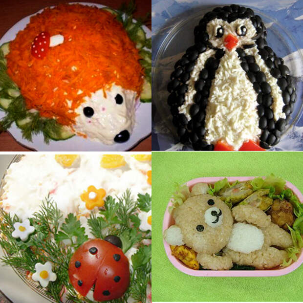 Детский салат на детский день рождения рецепты с фото