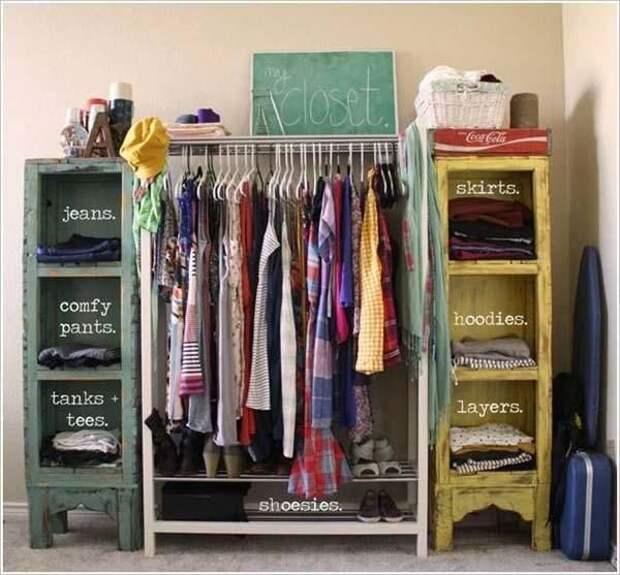 Недорогой шкаф для одежды своими руками
