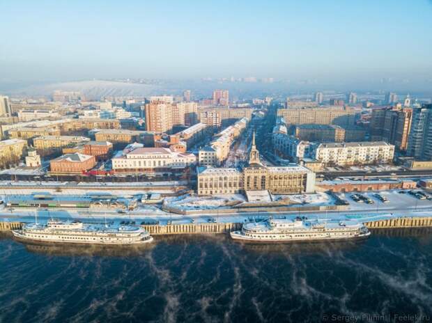 Зимний туман над Енисеем путешествия, факты, фото