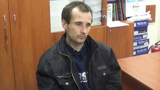Михаил Туватин, подозреваемый в убийстве девятилетней девочки в Саратове, во время допроса