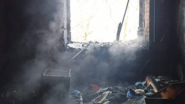 Два человека погибли при крупном пожаре в Курортном районе Петербурга