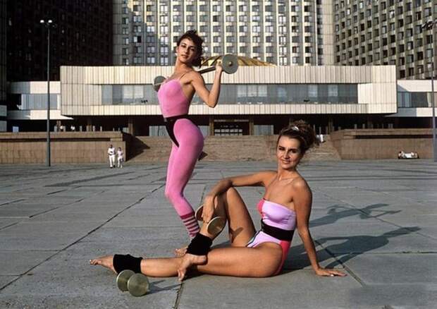 Девушки из ленинградского шейпинг—клуба «Олимп». 1988 год. было, история, фото
