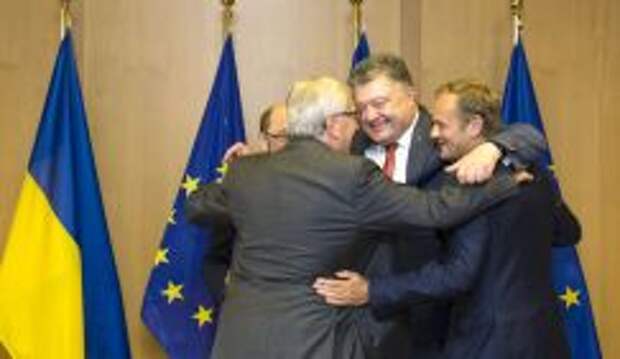 Во время рабочего визита президента Украины в институции ЕС
