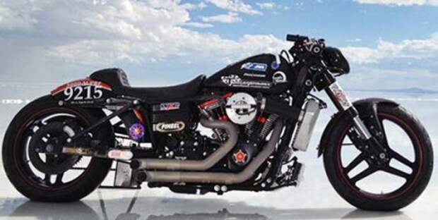 Тройной рекорд скорости на Harley-Davidson - Фото 1