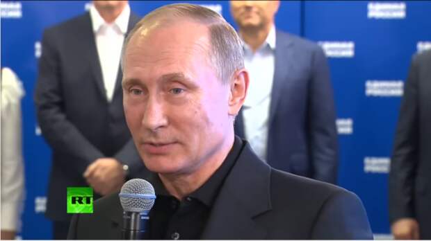 Путин и Медведев в штабе «Единой России» (ВИДЕО)