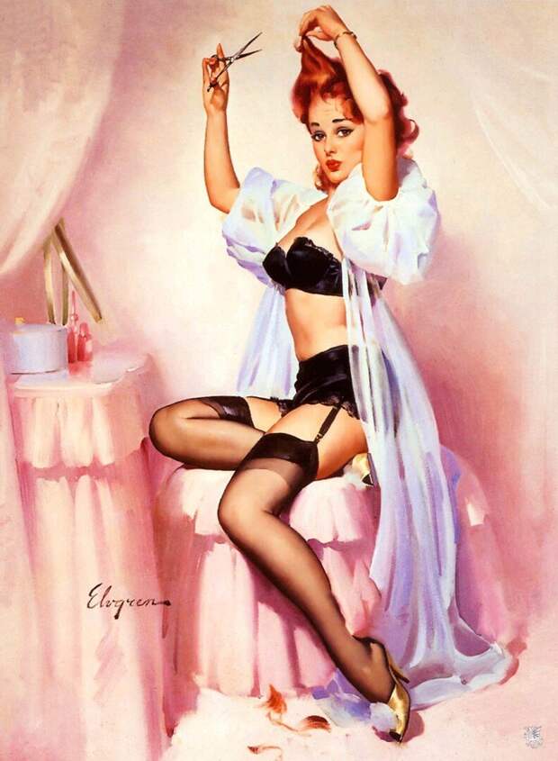 Яркие pin-up работы от художника Джила Элвгрена