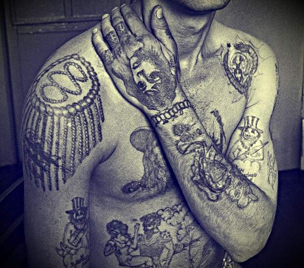 Эти татуировки считаются одними из самых унизительных в тюрьме