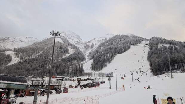 Склоны под снегом: что происходит в горах Сочи