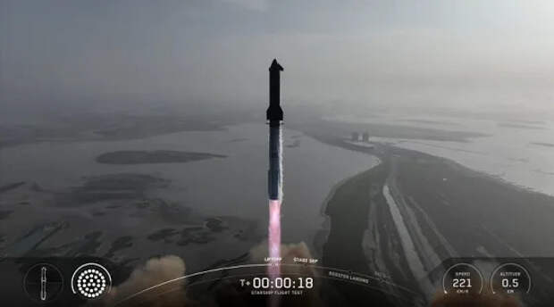 Девятый испытательный полёт сверхтяжёлой ракеты-носителя SpaceX Starship закончился полным провалом: ускоритель Super Heavy взорвался, ракета Starship сгорела в атмосфере