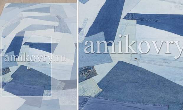 Ковры из старых джинсов Jeans Pocket Rug AMIKOVRY (подборка)