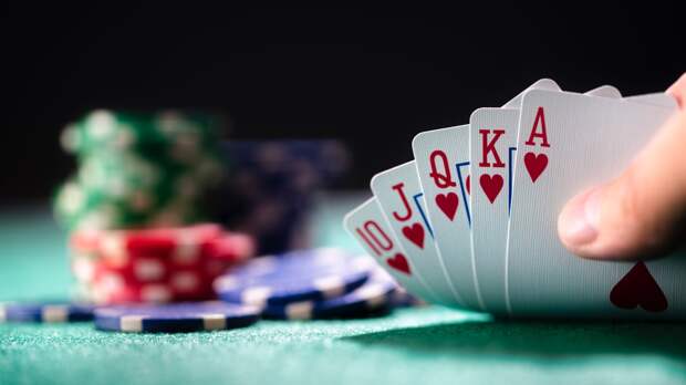 a royal flush in poker