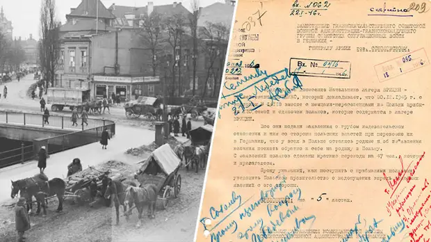 «Грабят и заставляют умирать с голоду»: РВИО опубликовало документы о массовой депортации немцев из послевоенной Польши