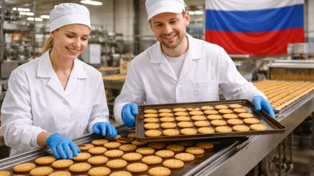 Производство печенья / Изображение сгенерировано ИИ ChatGPT / amic.ru