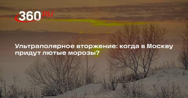 Метеоролог Позднякова: морозы до -20 ожидаются в Москве на следующей неделе
