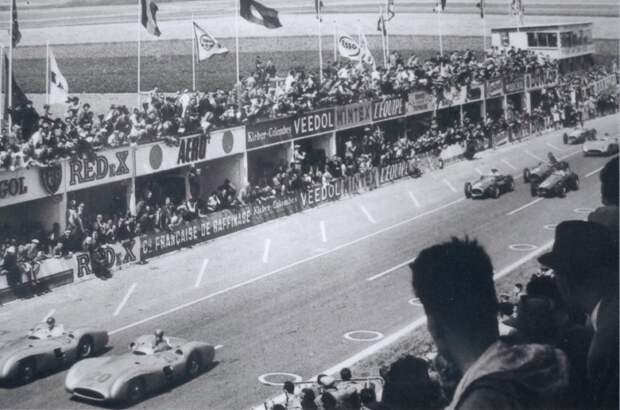 Реймс-Гу 1957 год. автоспрт, гоночный трек, трасса