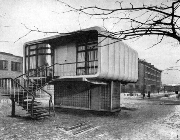 5. Экспериментальный одноквартирный дом из пластмассы СССР, архитектура, было стало, ностальгия