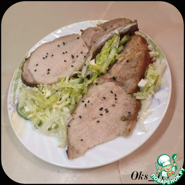 Запеченые свиные ребрышки в соево-винной глазури