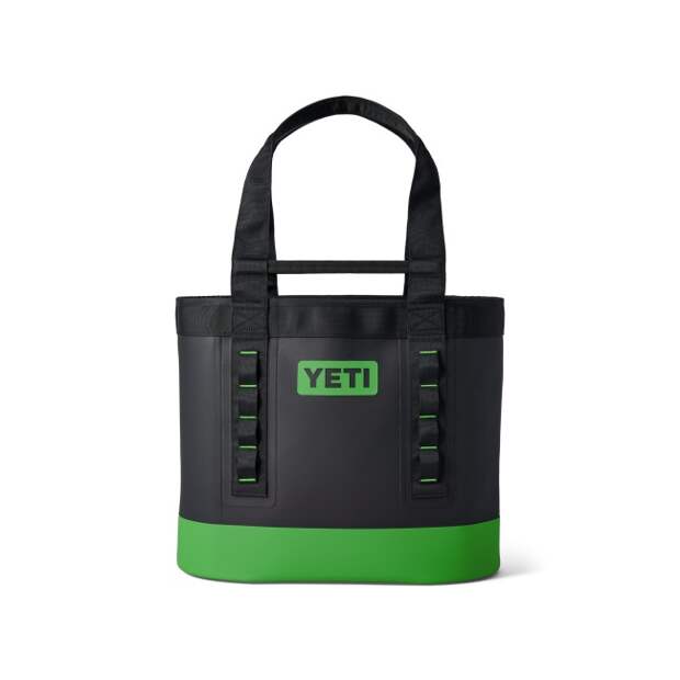 YETI camino tote bag in bright canopy green color