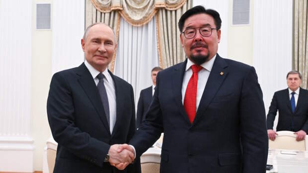 Путин провел встречу в Кремле с премьер-министром Монголии
