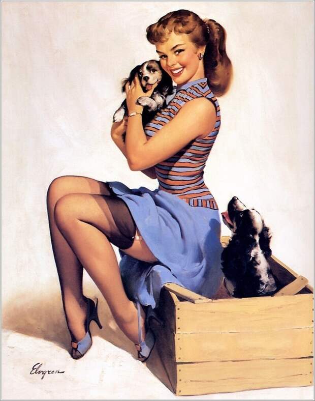 Pin-up — художник Джил Элвгрен