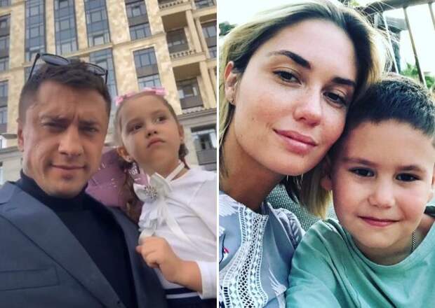 Павел Прилучный и Агата Муцениеце с детьми Павел Прилучный и Агата Муцениеце с детьми