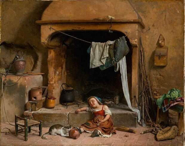 Гаэтано Кьеричи, "Подходящий момент", 1863, холст, масло