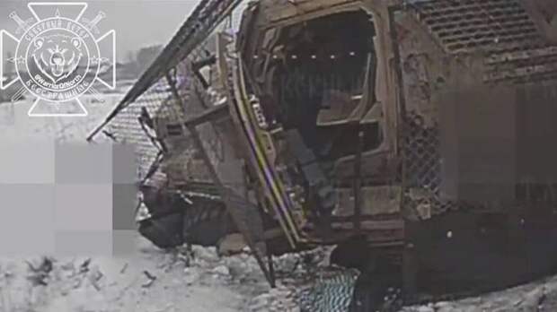 Сожжение украинской бронемашины попало на видео