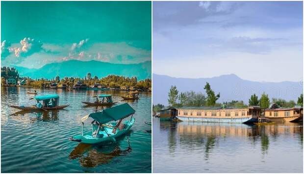 Озеро Дал – кашмирская Венеция (Индия).