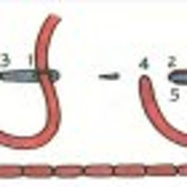 Схема выполнения шва "за иголку"