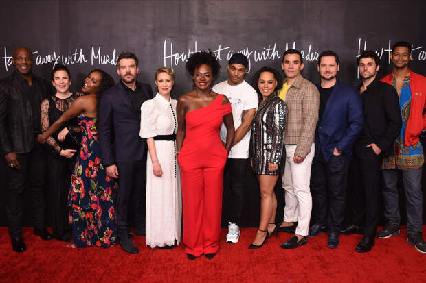 Billy Brown, Karla Souza, Aja Naomi King, Charlie Weber, Liza Weil, Viola Davis, Rome Flynn, Amirah Vann, Conrad Ricamora, Matt McGorry, Jack Falahee, Alfred Enoch, How to Get Away with Murder Wrap Party | Photo Credits: Stewart Cook, ABC