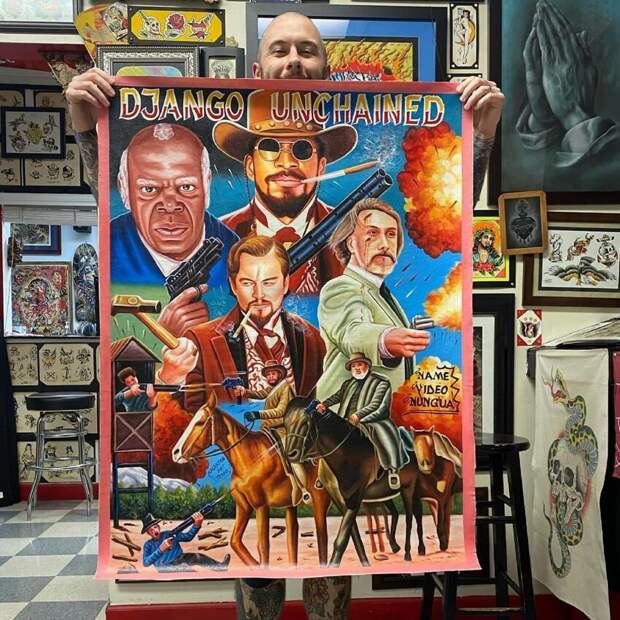 В Африке афиши рисуют по-своему В Африке афиши рисуют по-своему