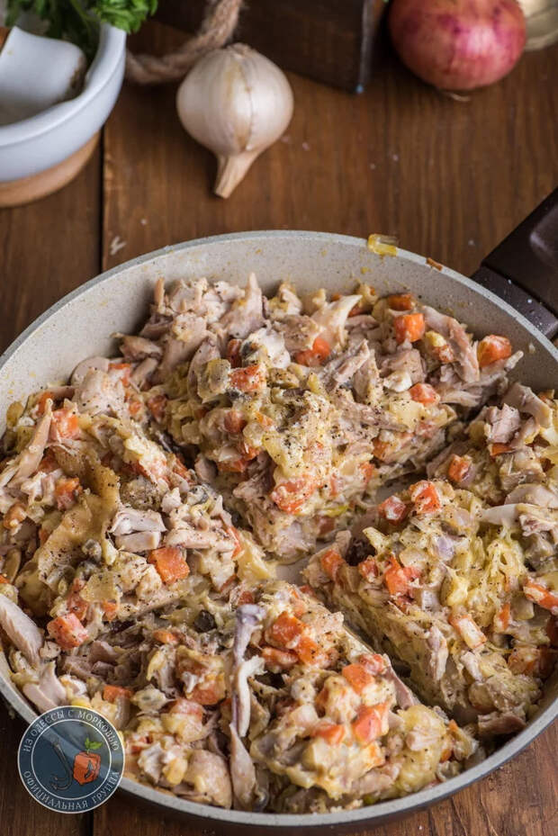 Конверты с курицей и овощами в слоеном тесте Из Одессы с морковью, Кулинария, Еда, Рецепт, Фотография, Длиннопост