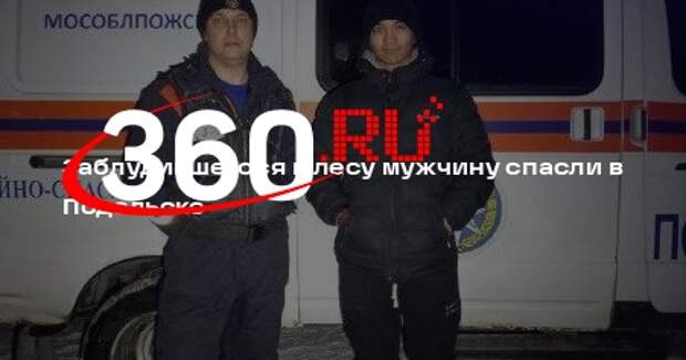 Заблудившегося в лесу мужчину спасли в Подольске
