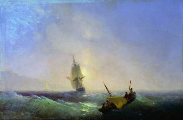 Спасающиеся от кораблекрушения. 1844 год.
