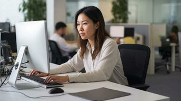 Женщина, работа, зарплата / Изображение сгенерировано GigaChat от Сбера / amic.ru