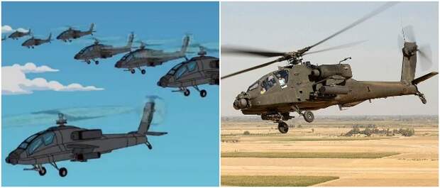 Военная авиация представлена в «Симпсонах» самыми известными моделями. /Фото: simpsons.fandom.com, wikipedia.org Военная авиация представлена в «Симпсонах» самыми известными моделями. /Фото: simpsons.fandom.com, wikipedia.org